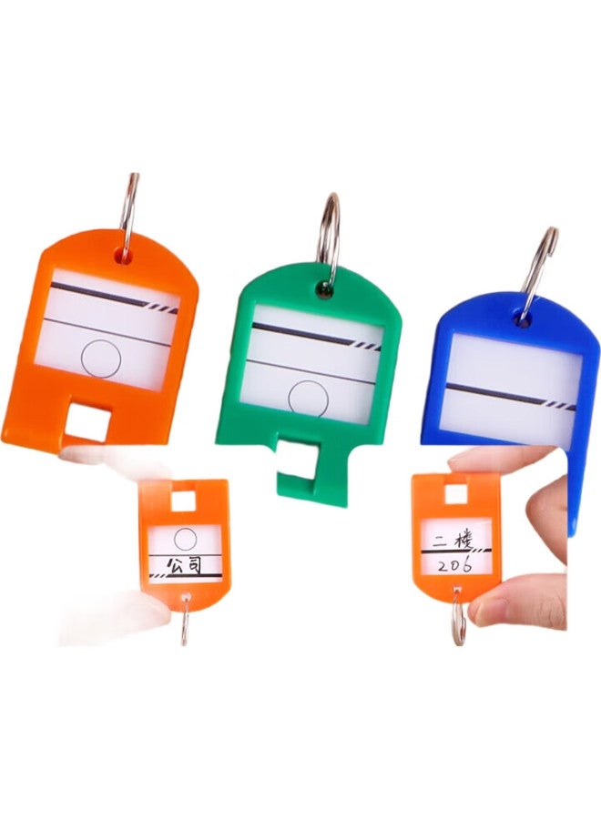 Ubiquitin Youbili Double-Sided Key Tags, Thickened Handheld Key Number Tags For Classification Management, Hotel Landlord Large Key Pendant, 25 Pieces/Tube, 8110 Blue - Image 1