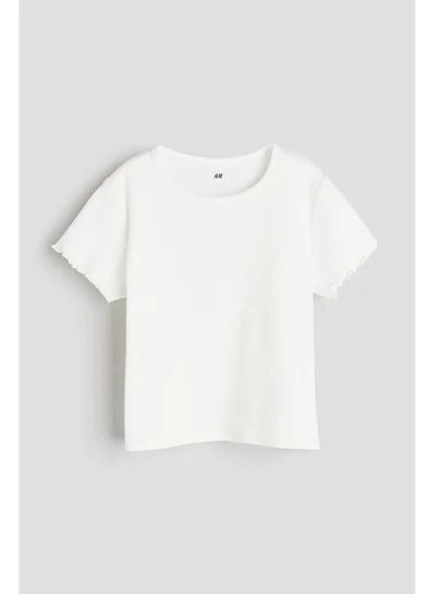 H&M Ribbed jersey top