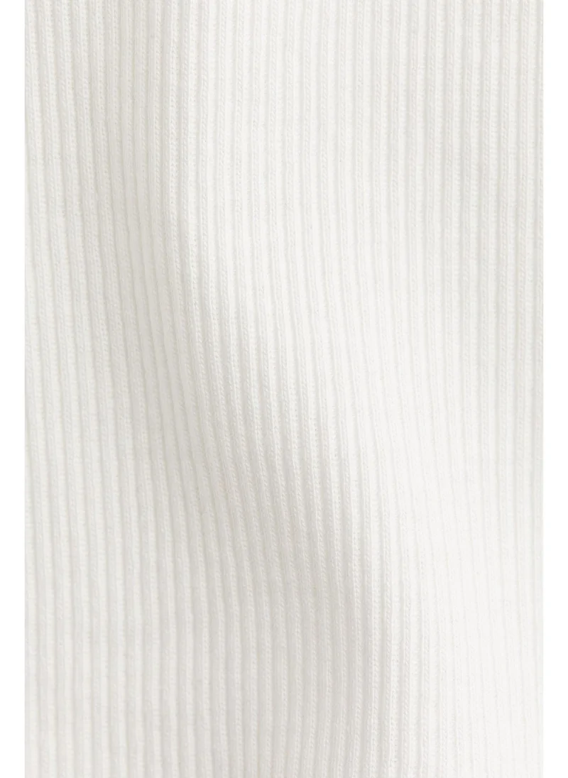 اتش اند ام Ribbed jersey top