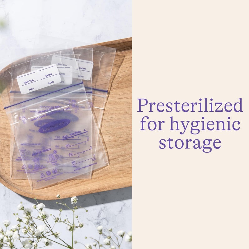 Lansinoh Breastmilk Storage Bags, 50 Count, Baby Essentials, Fast Freeze & Thaw Breast Milk Bags for Baby Bottle Feeding, Superior Strength & Stretch, 4 Ounce - Image 5