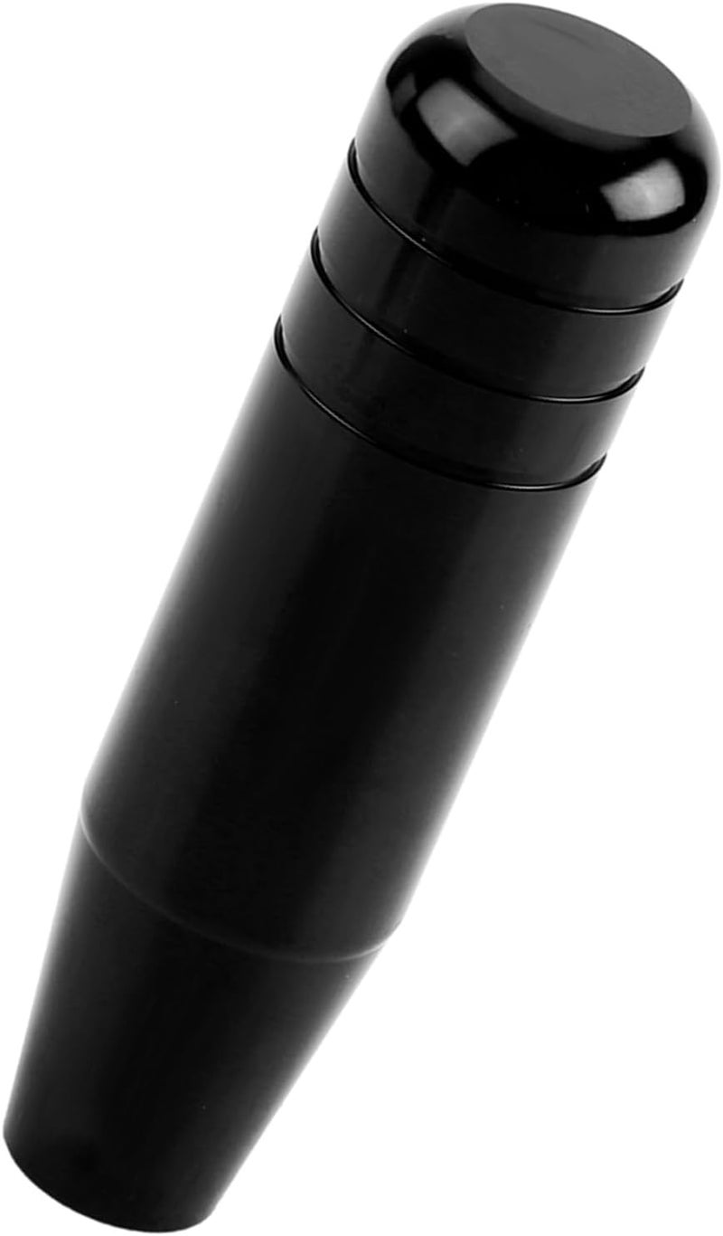 Universal Aluminum Alloy Car Manual Gear Shift Knob, 13cm Length, Black Red Blue - Ergonomic Design, Durable Resistance, Easy Installation (Black) - Image 2