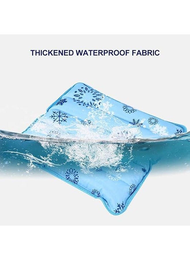 عام وسادة تبريد حيوانات أليفة، وسادة ثلجية للحيوانات الأليفة، مناسبة للأقفاص، تحافظ على انتعاش الحيوانات الأليفة في الصيف الحار، مناسبة للاستخدام في الأقفاص والأرائك والأسرة والأرضية ومقاعد السيارة 50*150 - Image 2