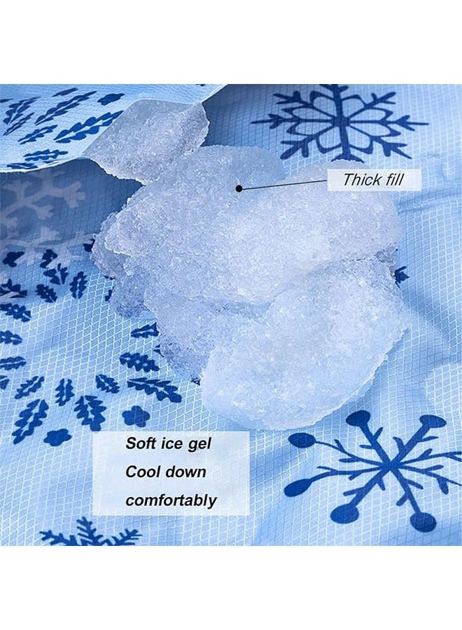 عام وسادة تبريد حيوانات أليفة، وسادة ثلجية للحيوانات الأليفة، مناسبة للأقفاص، تحافظ على انتعاش الحيوانات الأليفة في الصيف الحار، مناسبة للاستخدام في الأقفاص والأرائك والأسرة والأرضية ومقاعد السيارة 50*150 - Image 3