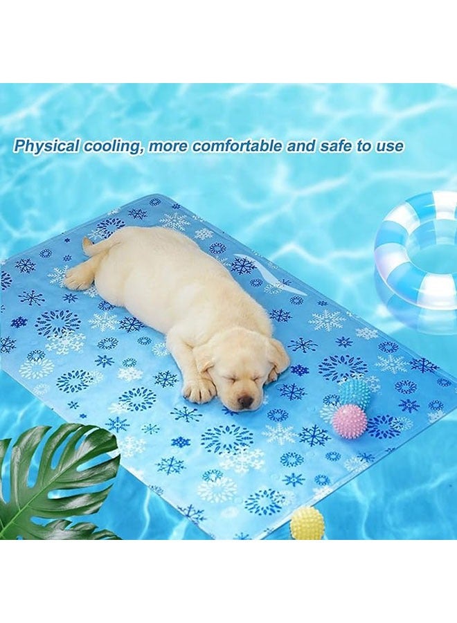 عام وسادة تبريد حيوانات أليفة، وسادة ثلجية للحيوانات الأليفة، مناسبة للأقفاص، تحافظ على انتعاش الحيوانات الأليفة في الصيف الحار، مناسبة للاستخدام في الأقفاص والأرائك والأسرة والأرضية ومقاعد السيارة 50*150 - Image 5