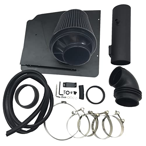 OBUYTO 3.5-Inch Cold Air Intake Kit with Heat Shield + Filter Compatible for Chevrolet Chevy Camaro LT/LS V6 2012-2015 (Black Tube & Red Filter) - Image 3