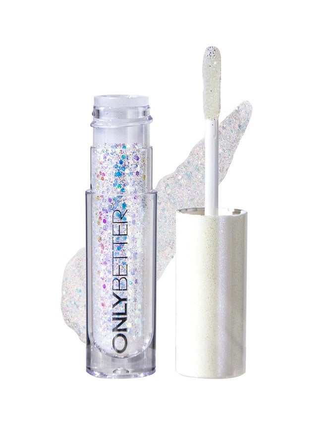 ONLYBETTER Liquid Glitter Eyeshadow, Sliver Metallic, Long Lasting, Waterproof, Vegan, Cruelty-Free - Image 1