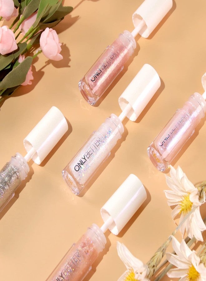ONLYBETTER Liquid Glitter Eyeshadow, Sliver Metallic, Long Lasting, Waterproof, Vegan, Cruelty-Free - Image 3