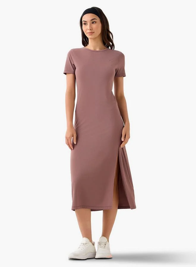 Active Long Dress with Slit Detail