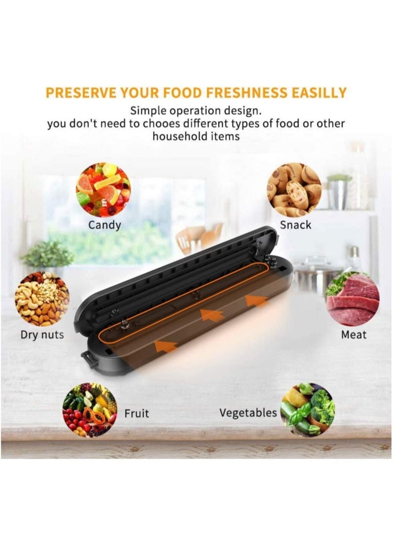 ELTRAZONE Vacuum Sealer machine, Compact Automatic Air Sealing System Preservation,Automatic Food Sealing Machine Vacuum Air Sealing System for Food Storage and Food Preservation - Image 4