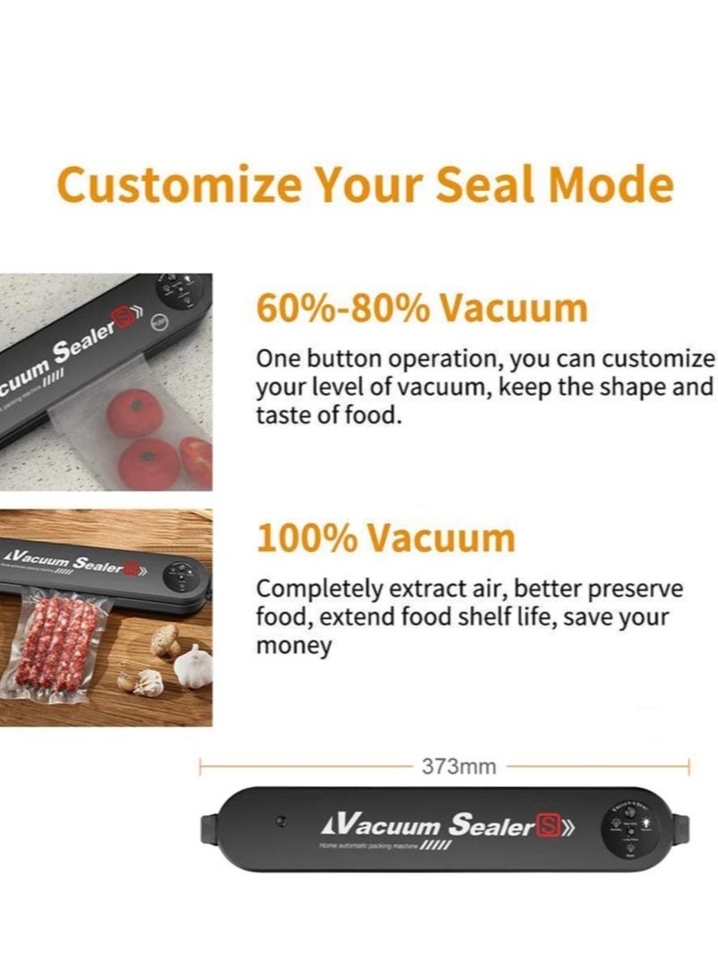 ELTRAZONE Vacuum Sealer machine, Compact Automatic Air Sealing System Preservation,Automatic Food Sealing Machine Vacuum Air Sealing System for Food Storage and Food Preservation - Image 5