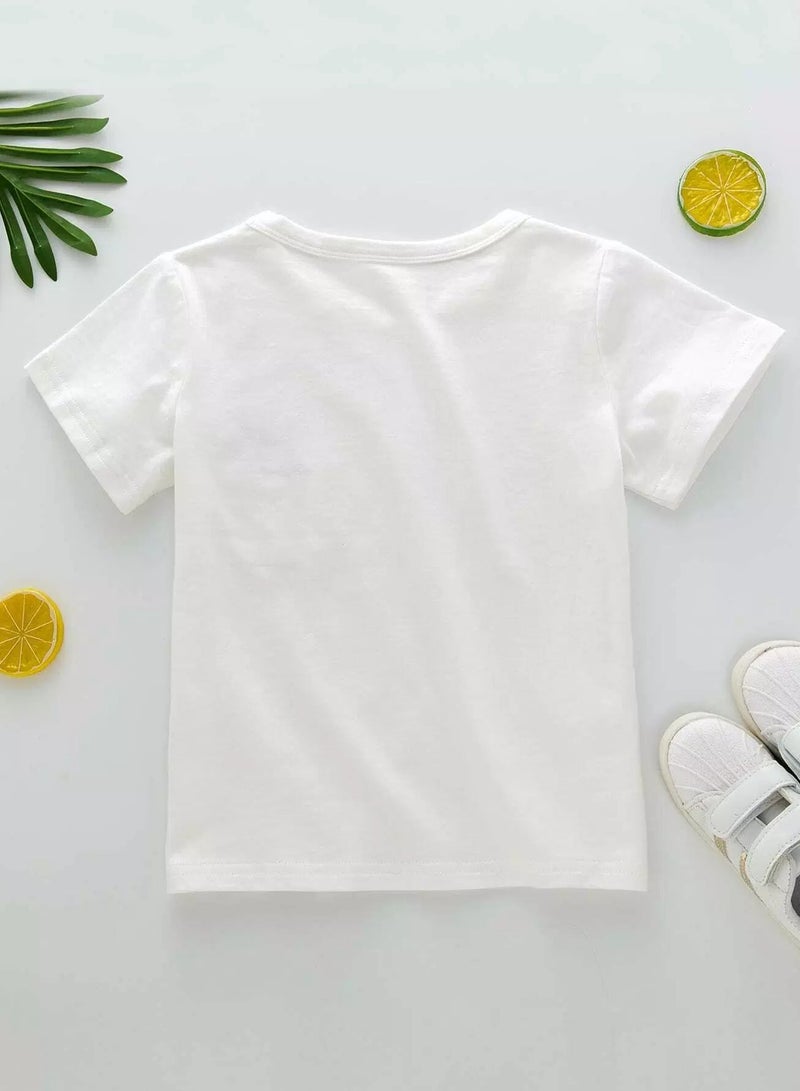 Toddler Boys Cartoon Cat Print Tee  - Image 2