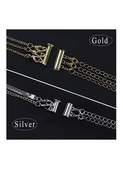 SYOSI Clasp Lock 4 Pieces 2 Size Slide for Layered Necklace Bracelet Connector Slide Magnetic Tube Lock Multi Strands for Jewelry Crafts  - Image 4