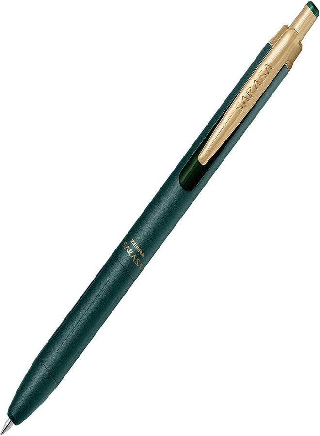 QULLITY ZEBRA SARASA GRAND Gel Ballpoint Pen 0.3mm Green Black + 10 Refills, qullity original Black slim pen case - Image 2
