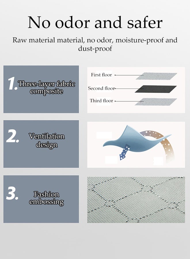 DUNISO 2 Pcs Moving Storage Bags，Storage Laundry Bags with Strong Zippers & Carrying Handles，Foldable Large Capacity Fabric Organizer Bags，for Clothes,Bedding,Comforters,Pillows，58*40*22cm - Image 5