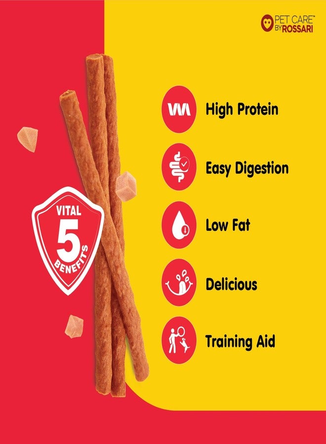 Zippy Tasty & Healthy Treats Chicken Sticks for Dog - Real Chicken Flavour |Stix with 5 Benefits High Protein, Easy Digestion, Low Fat, Delicious,Training Aid | Pack of 1,100g - Image 4
