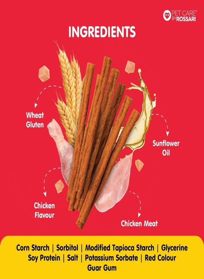 Zippy Tasty & Healthy Treats Chicken Sticks for Dog - Real Chicken Flavour |Stix with 5 Benefits High Protein, Easy Digestion, Low Fat, Delicious,Training Aid | Pack of 1,100g - Image 5