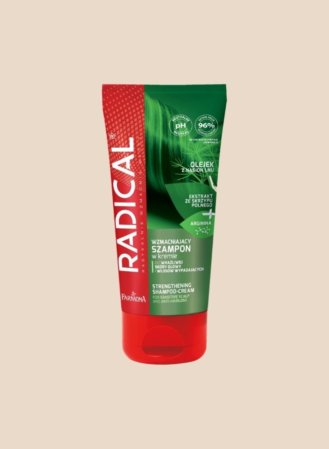 فارمونا راديكال شامبو الكريم مقوي بخلاصة ذيل الحصان لتساقط الشعر وفروة الرأس الحساسة 200 مل - Image 1