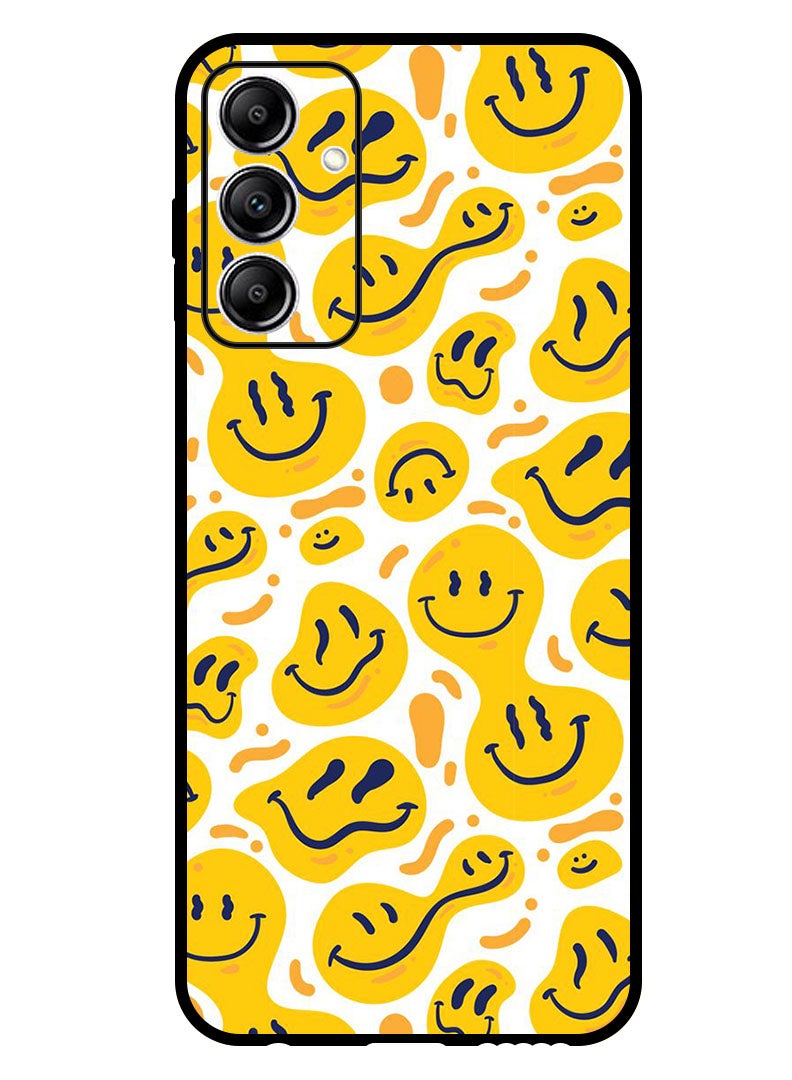 Theodor Protective Case Anti Scratch Shock Proof Bumper Cover For Samsung Galaxy A25 Smileys Yellow - Image 1