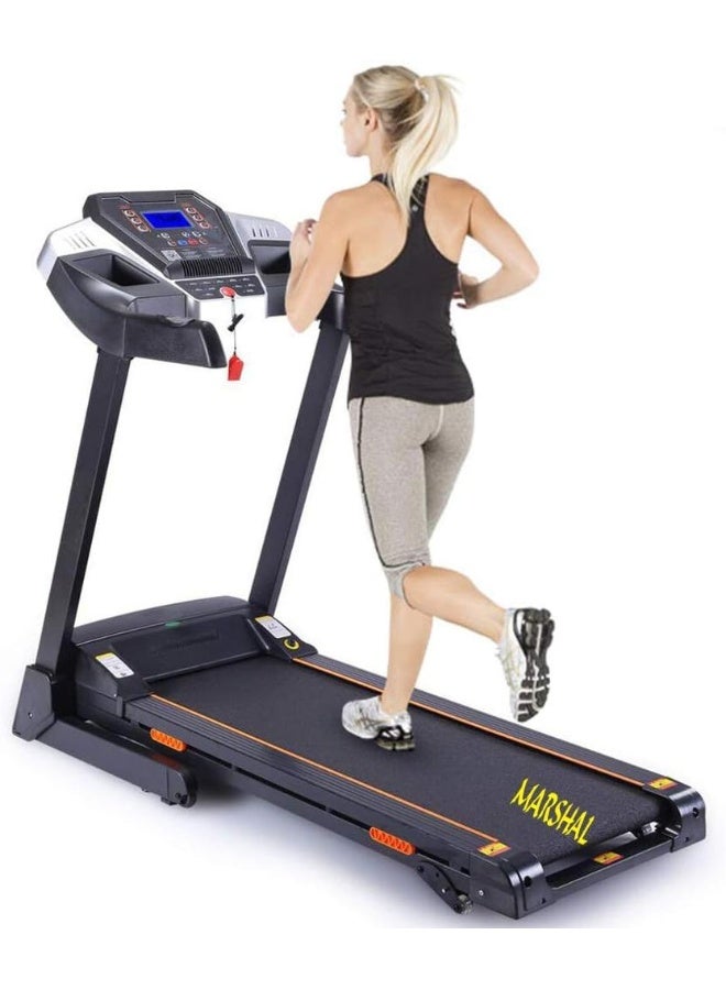 Marshal Fitness Six Level Shock Absorption Foldable Treadmill - Image 1