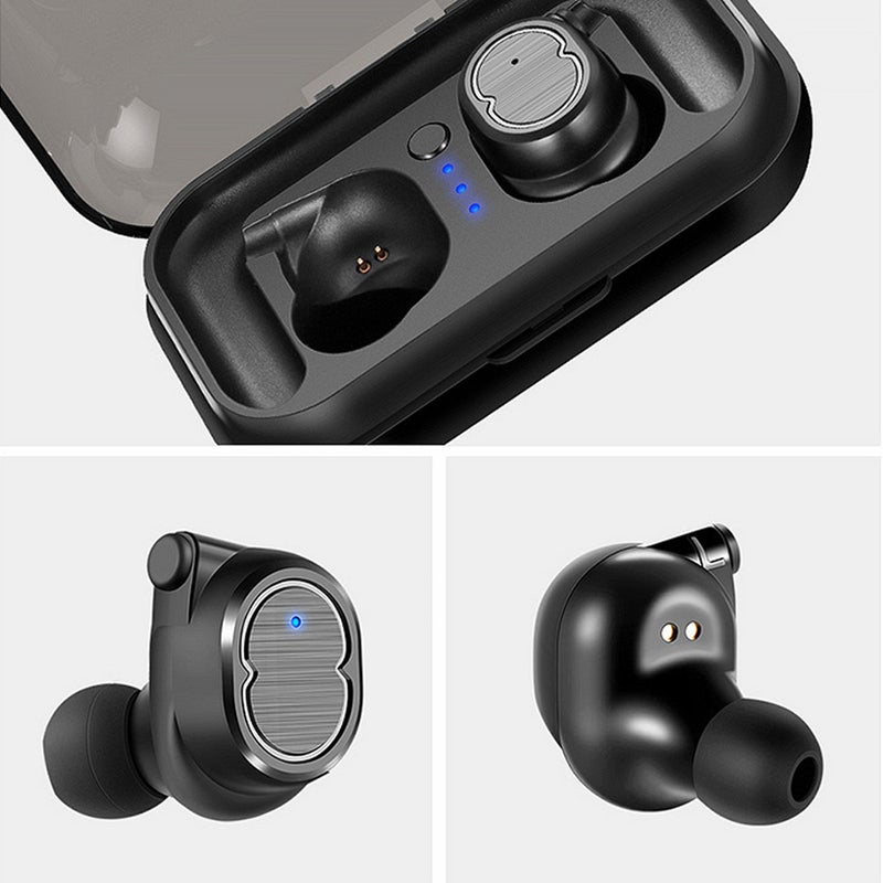 TWS-8 Wireless In-Ear Earbuds With Charging Case Black - Image 2
