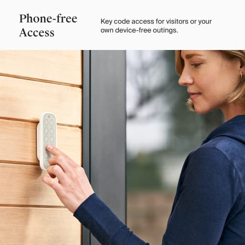 Level Keypad - Compatible with Any Level Lock or Bolt - Weatherproof with LED Backlight - Bluetooth-Enabled Door Lock Accessory for Keyless Entry (White) - Image 4