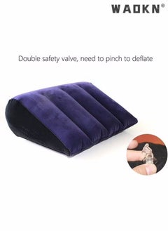 WAOKN Inflatable Wedge Pillow,Positions Pillow, Inflatable Pillow, Portable Cushion, Body Pillow Lightweight for Sleeping, Leg Elevation, Use in Bed, Sofa, Chair,Travel, Camping, Fast Inflating Deflation  - Image 2