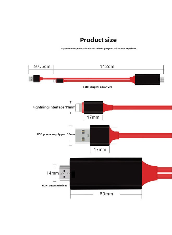نيوترل كابل Type-C إلى HDMI 4K 60Hz/30Hz محول شاشة للكمبيوتر والهاتف المحمول - Image 2
