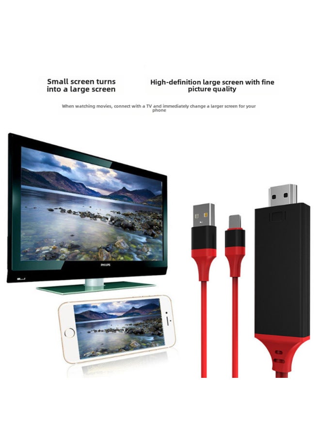 نيوترل كابل Type-C إلى HDMI 4K 60Hz/30Hz محول شاشة للكمبيوتر والهاتف المحمول - Image 3