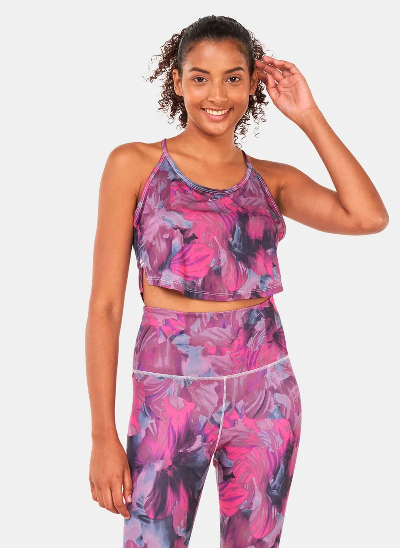 Nike Women's Dri-FIT One Cropped Printed Tank Top
