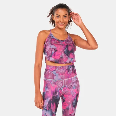Nike Women's Dri-FIT One Cropped Printed Tank Top