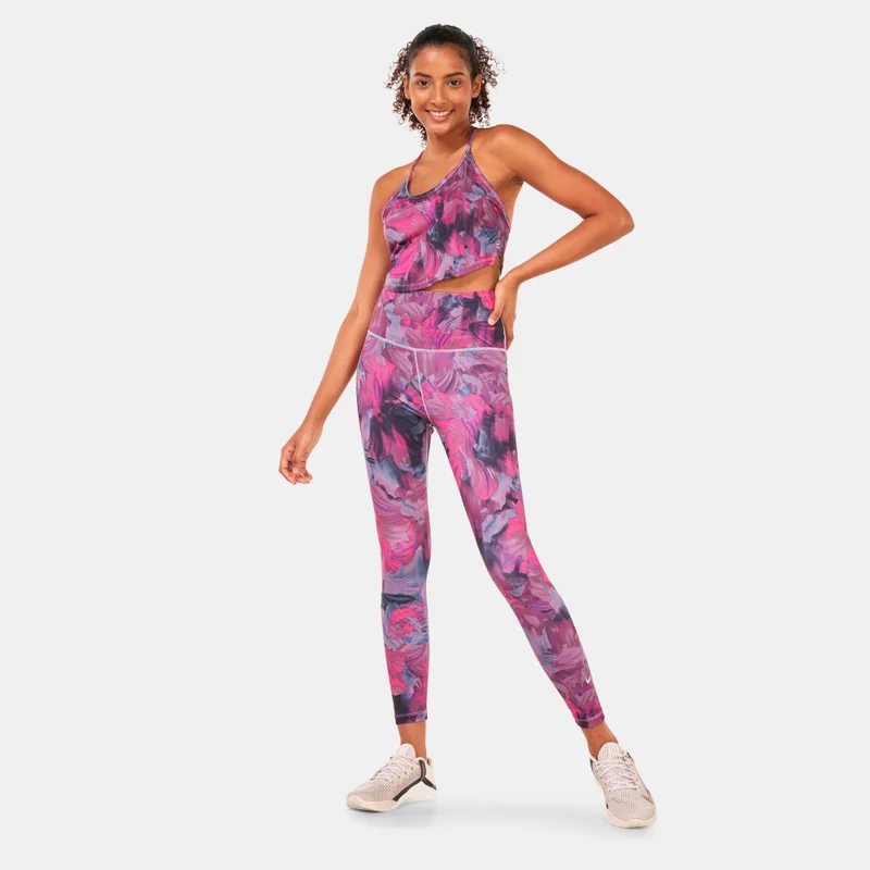 Nike Women's Dri-FIT One Cropped Printed Tank Top