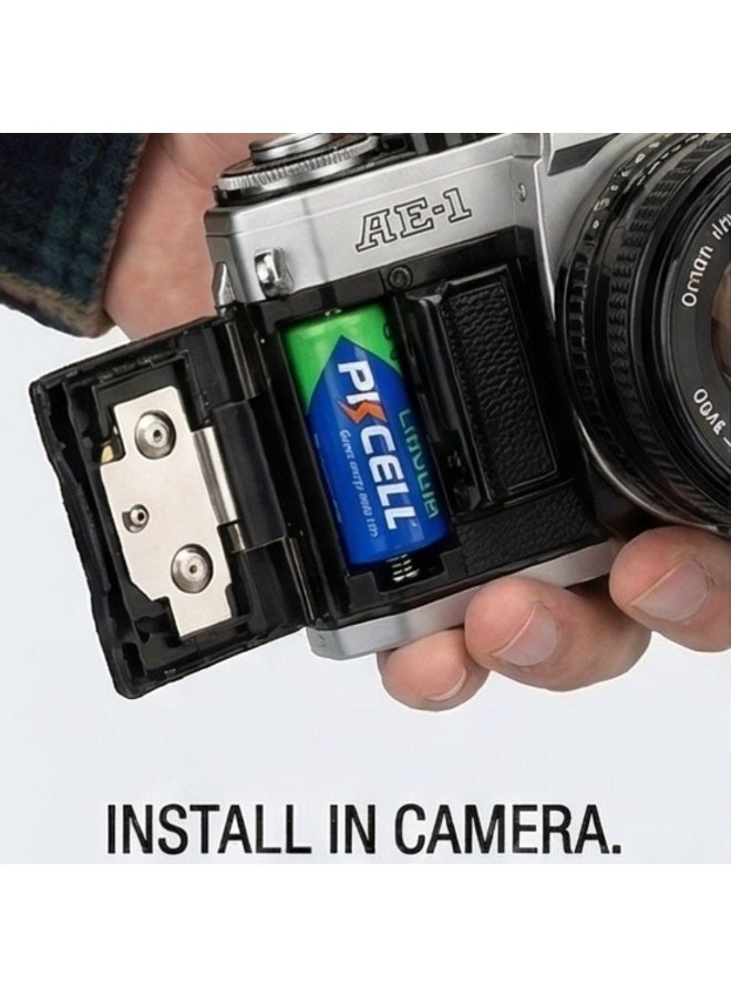 بي كي سيل بطارية ليثيوم PKCELL CR123A 3V (عبوة واحدة) - طاقة عالية السعة للكاميرات والمنزل الذكي - طاقة تدوم طويلاً لأجهزة الاستشعار الأمنية والمصابيح اليدوية التكتيكية والكاميرات - أداء مقاوم للتسرب - Image 3