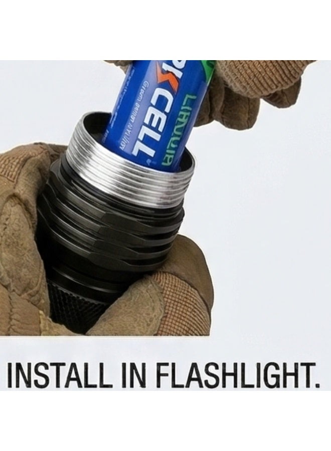 بي كي سيل بطارية ليثيوم PKCELL CR123A 3V (عبوة واحدة) - طاقة عالية السعة للكاميرات والمنزل الذكي - طاقة تدوم طويلاً لأجهزة الاستشعار الأمنية والمصابيح اليدوية التكتيكية والكاميرات - أداء مقاوم للتسرب - Image 4