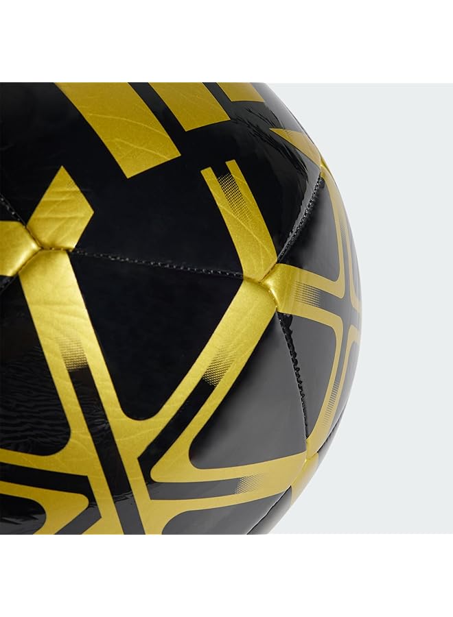 adidas كرة نادي ستارلانسر للبالغين للجنسين، أسود/ذهبي، مقاس 37 يورو - Image 2