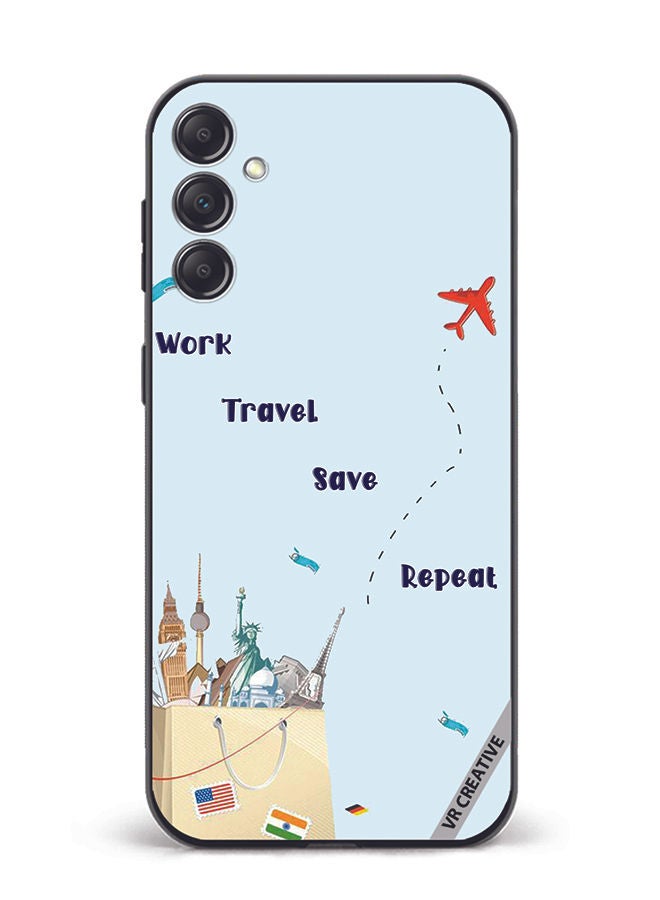 VR CREATIVE Protective Case Cover For Samsung Galaxy M54 Travel quotes Design Multicolour - Image 1