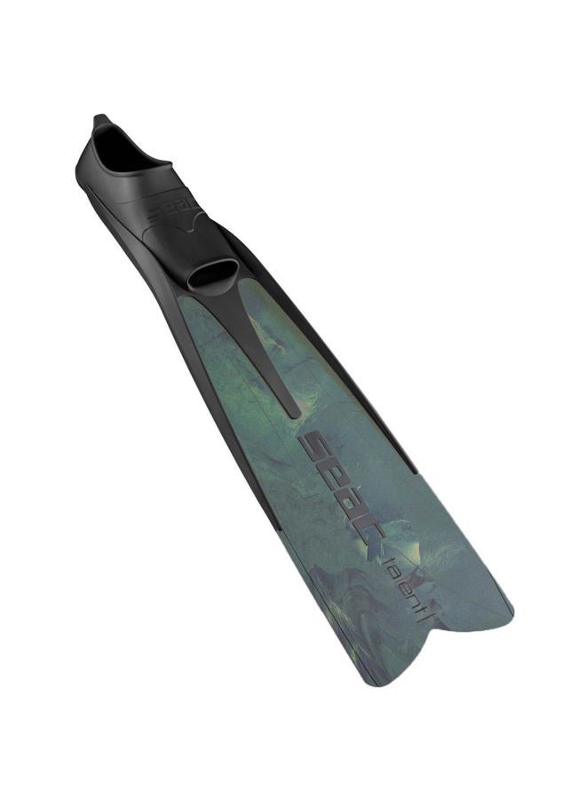 Seac Talent Camo Long Free Diving Soft & Powerful Fins for Spearfishing Camo Grey, 39/40 - Image 2