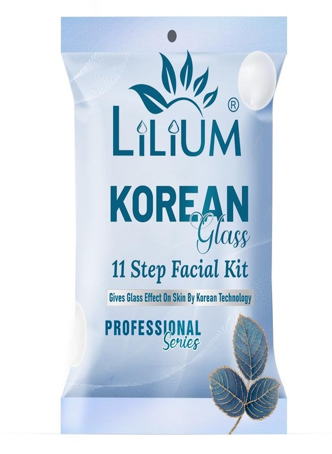 LILIUM Korean Glass Facial Kit | 11 Step Professional | Glass Skin Effect with Korean Technology | For Glowing, Bright & Smooth Skin | For All Skin Types | 91g + 66ml - Image 1