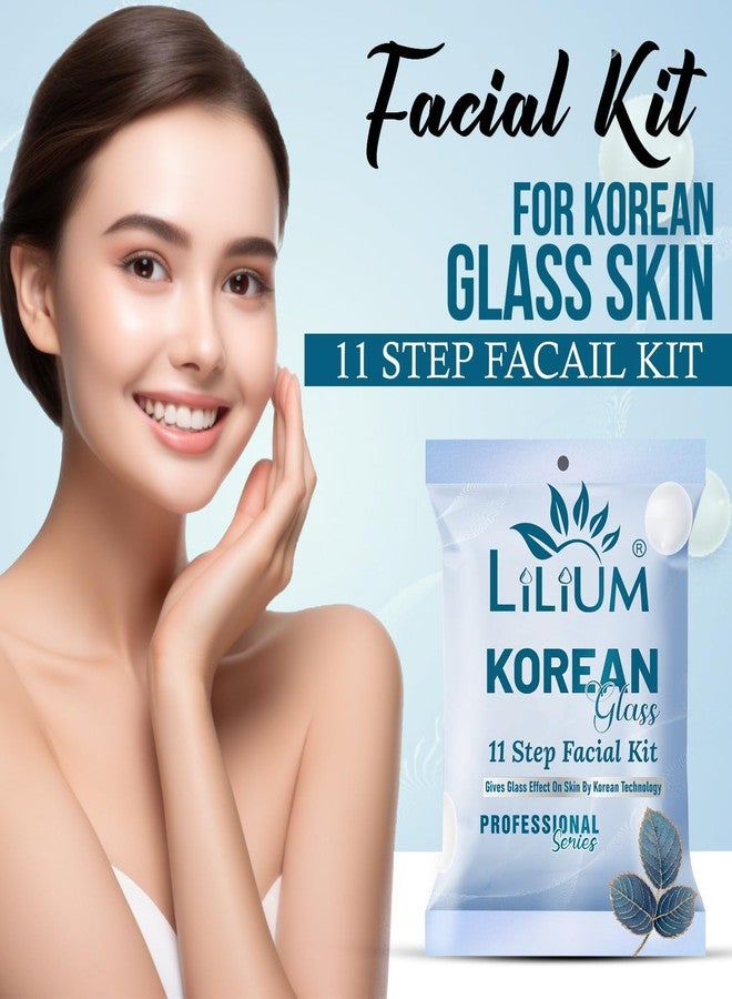 LILIUM Korean Glass Facial Kit | 11 Step Professional | Glass Skin Effect with Korean Technology | For Glowing, Bright & Smooth Skin | For All Skin Types | 91g + 66ml - Image 3