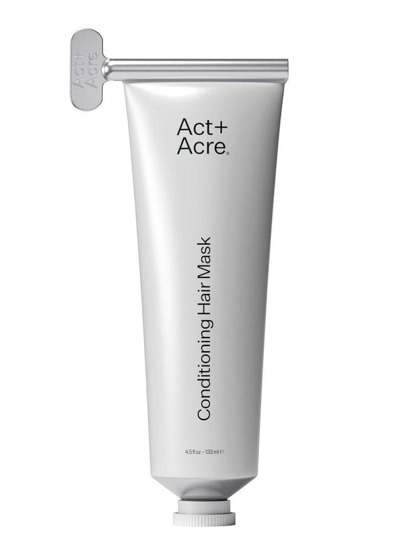 Act+Acre ACT+ ACRE Restorative Conditioning Hair Mask - Cold Processed Hair Treatment for Hydrating Dry and Damaged Hair - Moisturizing Silicone Free Hair Masks (4 Fluid Ounces) - Image 1