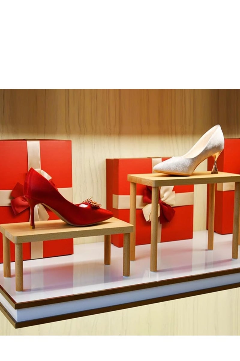 Eckek   Wood Display Risers, Organizer Stand, Riser Stand for Figures, Cupcake, Perfume and More - Image 5