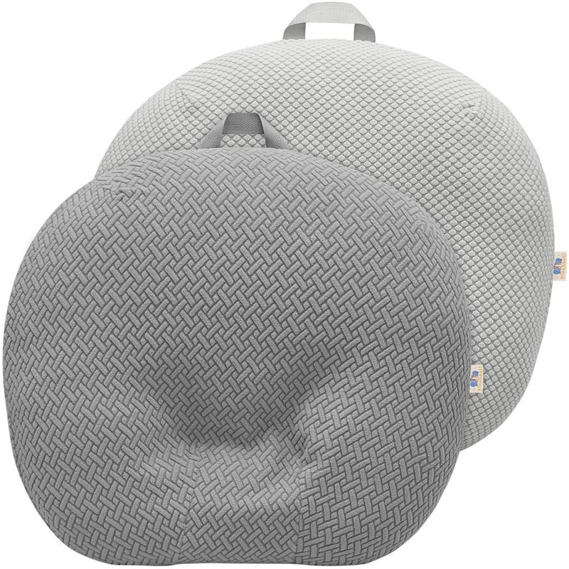 BlueSnail Strechy Newborn Lounger Cover, Removable and Ultra Soft Sung Fitted Baby Lounger Slipcover by BlueSnail (2 Pack, Gray+Light Gray) - Image 1