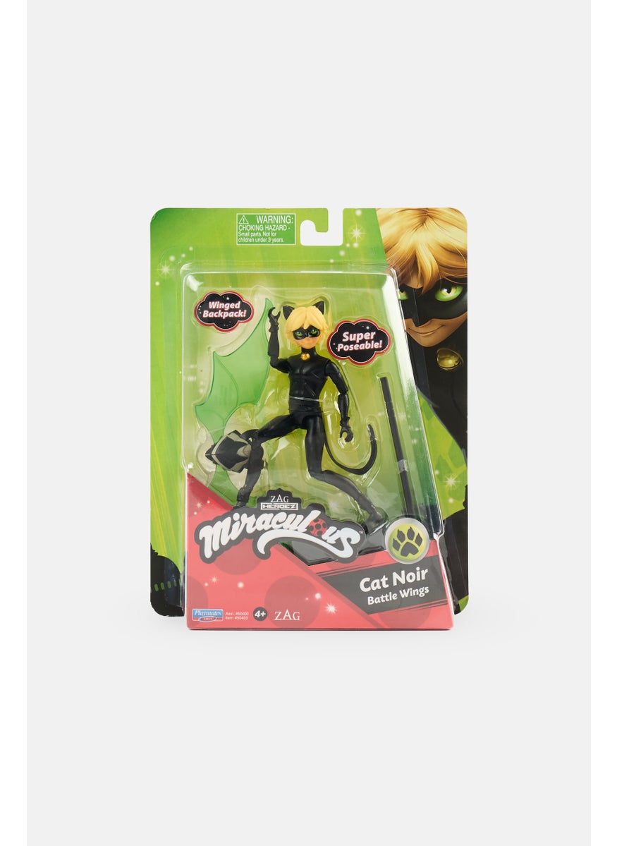 ZAG Heroez Miraculous Miraculous Cat Noir Battle Wings With Accessories, Black  - Image 1