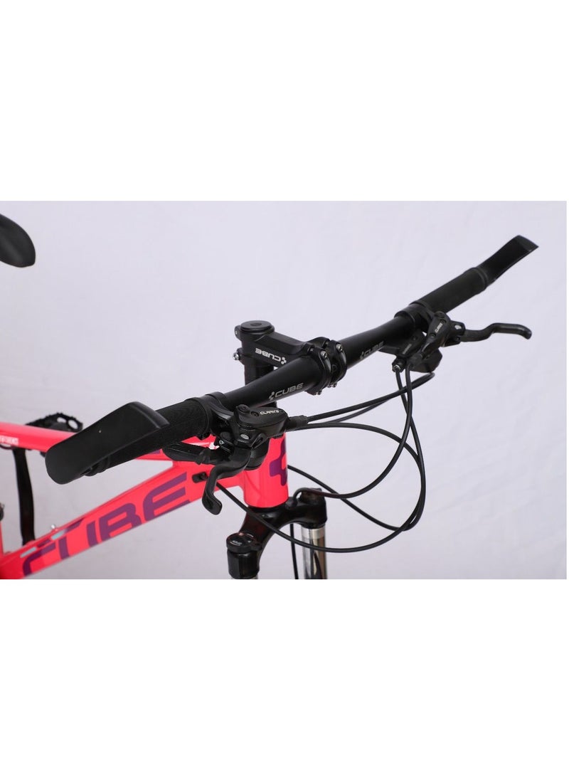 Cube - 26 Inch Aluminum Alloy Frame 24-Speed Mountain Bike - Pink - Image 1