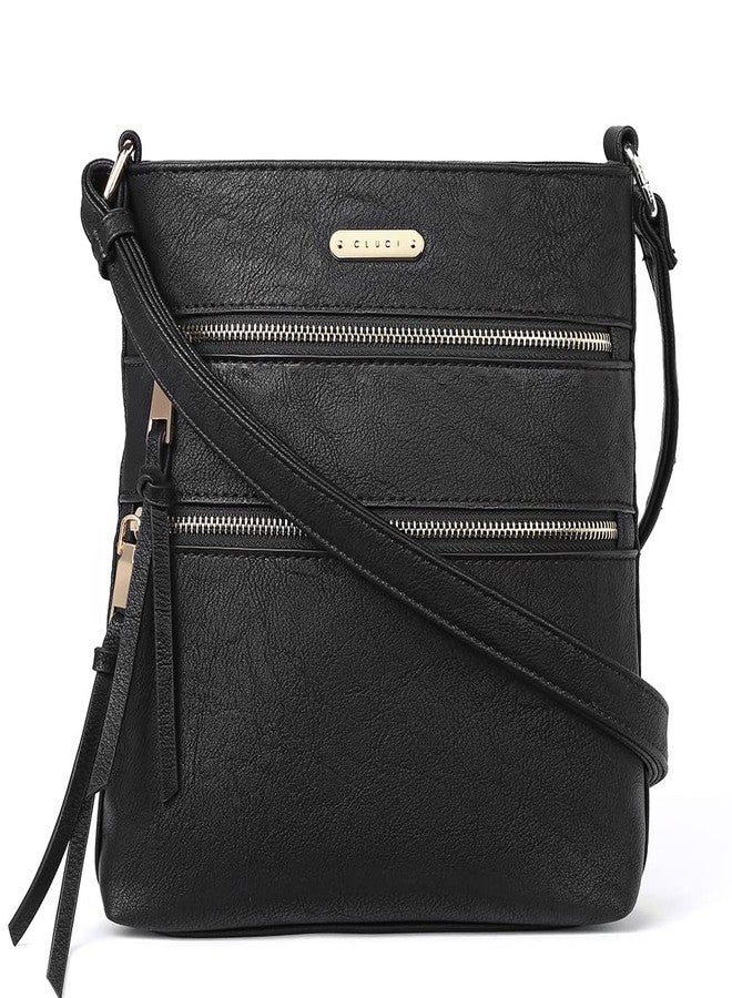 حقائب كروس بودي من كلوتشي للنساء، متوسطة الحجم، مزودة بجيب بسحاب وحزام قابل للتعديل، مصنوعة من الجلد الناعم، حقائب كتف نسائية - Image 1