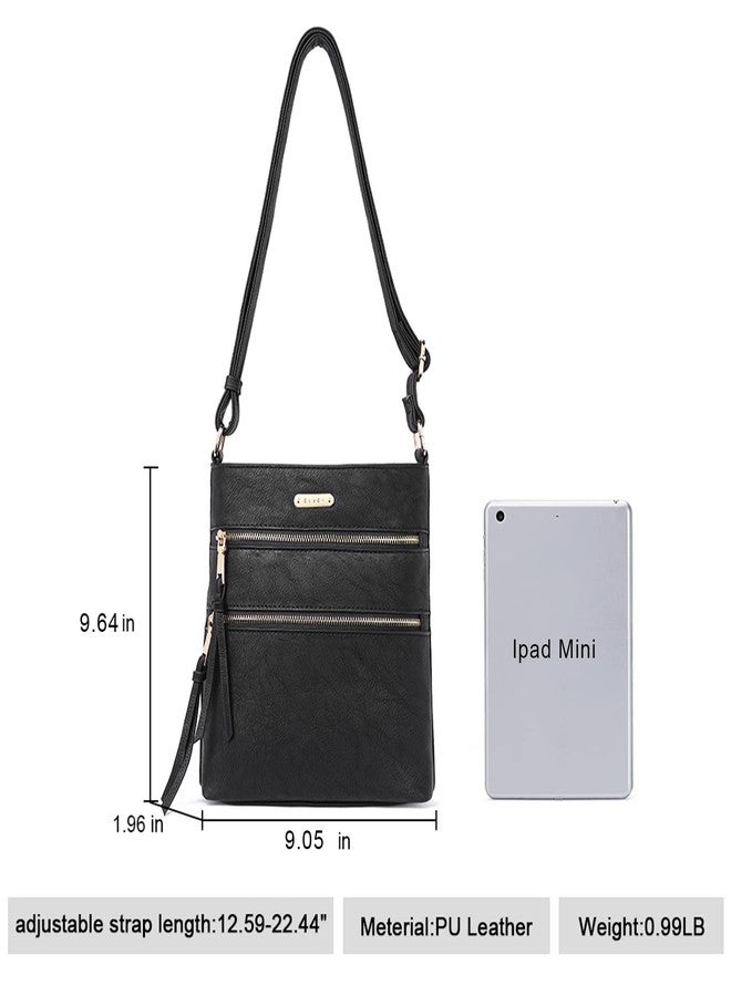 حقائب كروس بودي من كلوتشي للنساء، متوسطة الحجم، مزودة بجيب بسحاب وحزام قابل للتعديل، مصنوعة من الجلد الناعم، حقائب كتف نسائية - Image 3