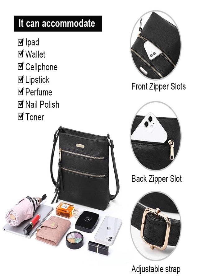 حقائب كروس بودي من كلوتشي للنساء، متوسطة الحجم، مزودة بجيب بسحاب وحزام قابل للتعديل، مصنوعة من الجلد الناعم، حقائب كتف نسائية - Image 4