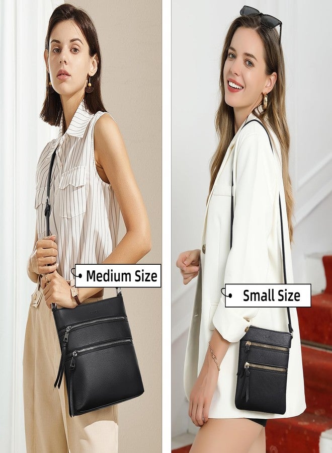 حقائب كروس بودي من كلوتشي للنساء، متوسطة الحجم، مزودة بجيب بسحاب وحزام قابل للتعديل، مصنوعة من الجلد الناعم، حقائب كتف نسائية - Image 2