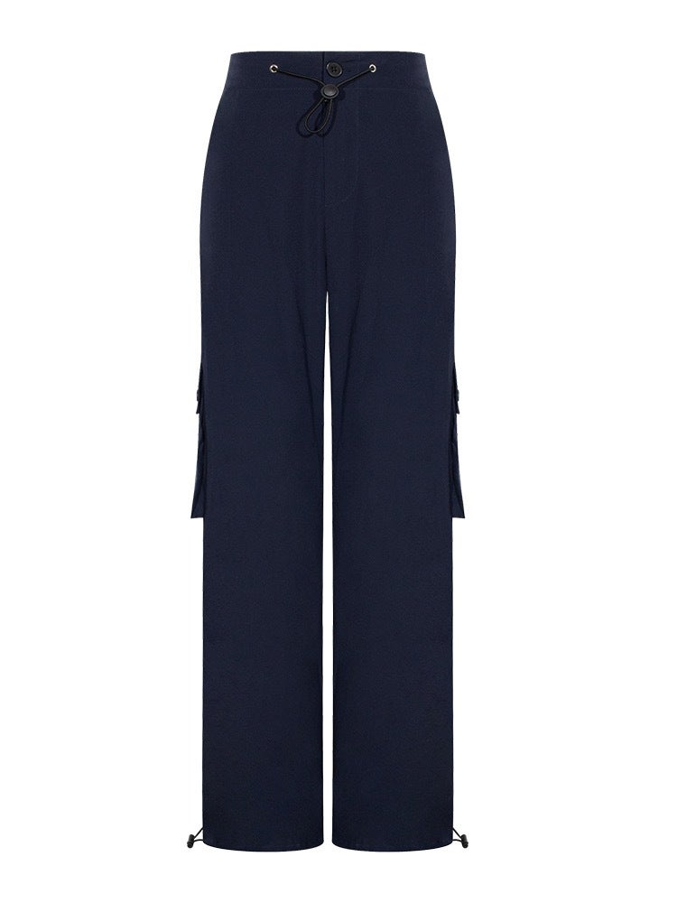 Summer Thin Quick-Drying Casual Pants Men'S And Women'S Trendy Brand High-Street Puppies Handsome Loose Straight Multi-Pocket Functional Overalls - Image 1