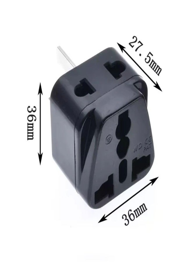 Adaptro Type I Adapter for Australia - Universal Travel Plug Converter - India to Australia, China, New Zealand, Fiji - 2 in 1 - for Mobile Phones, Laptops, Camera - 10A 250V - Black, 1 Adapter - Image 4