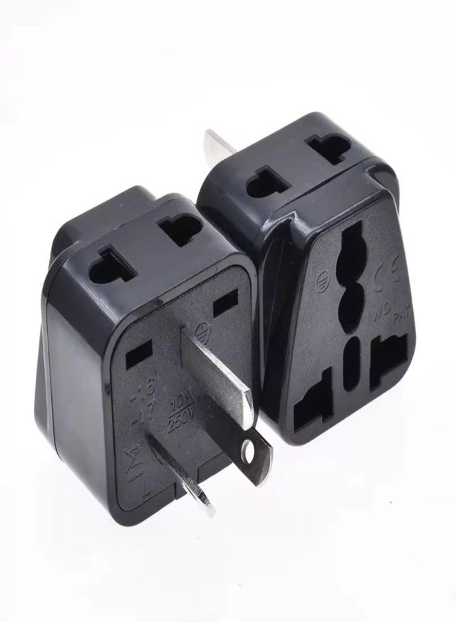 Adaptro Type I Adapter for Australia - Universal Travel Plug Converter - India to Australia, China, New Zealand, Fiji - 2 in 1 - for Mobile Phones, Laptops, Camera - 10A 250V - Black, 1 Adapter - Image 1
